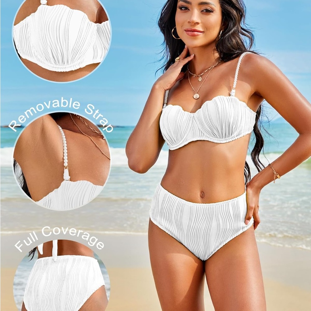 White Women's Bikini Set